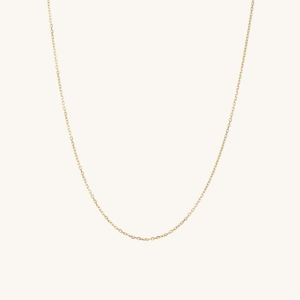 Mejuri 14k Solid Gold Chain Necklace